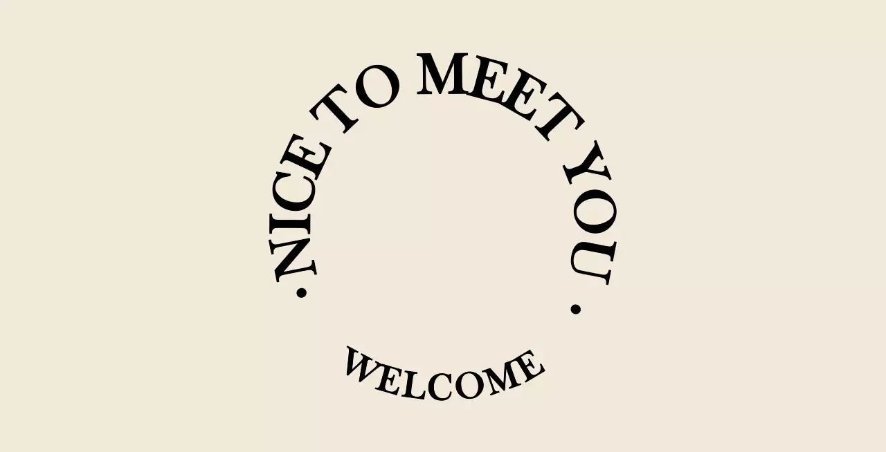 Simple, emotional text style in light brown and black