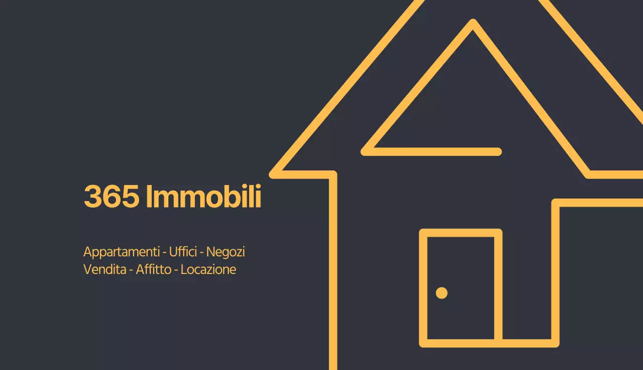 icona illustrazione gialla semplice immobiliare