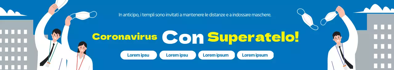 Illustrazione blu corona pulita