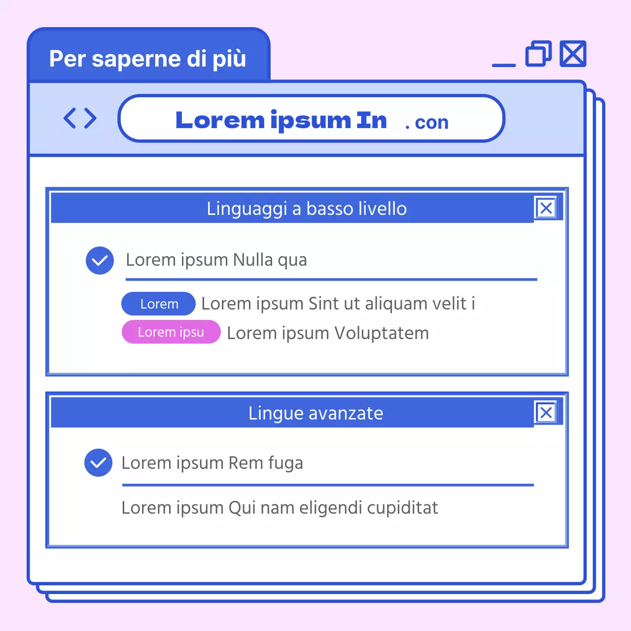 Esplorare i linguaggi di programmazione ad alta saturazione in blu e rosa