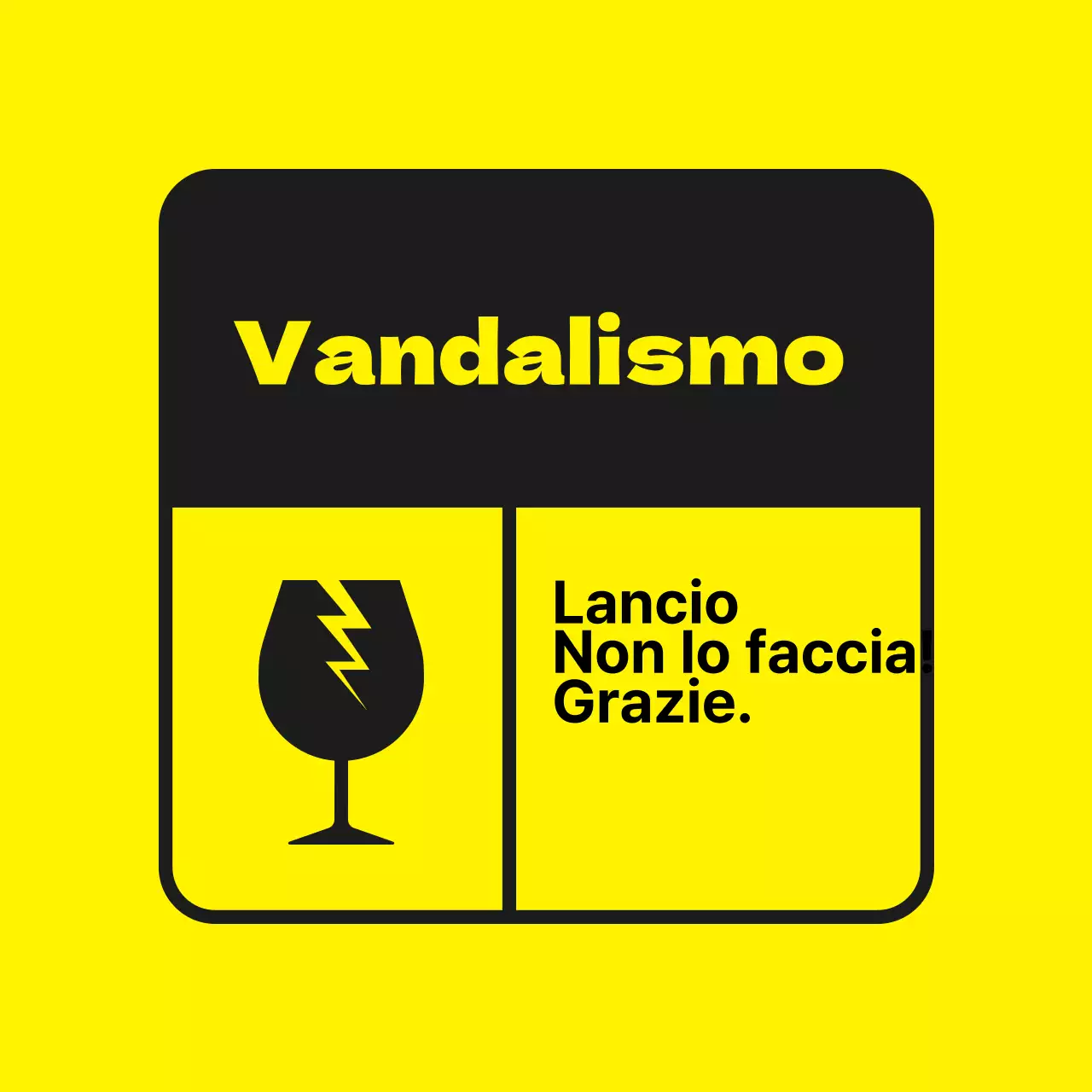 Adesivi contro il vandalismo