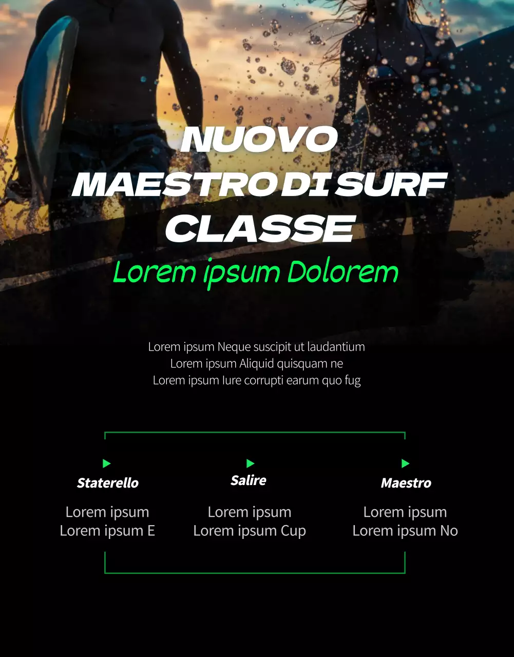 Corsi di sport estremo dinamici e colorati al neon (altro)