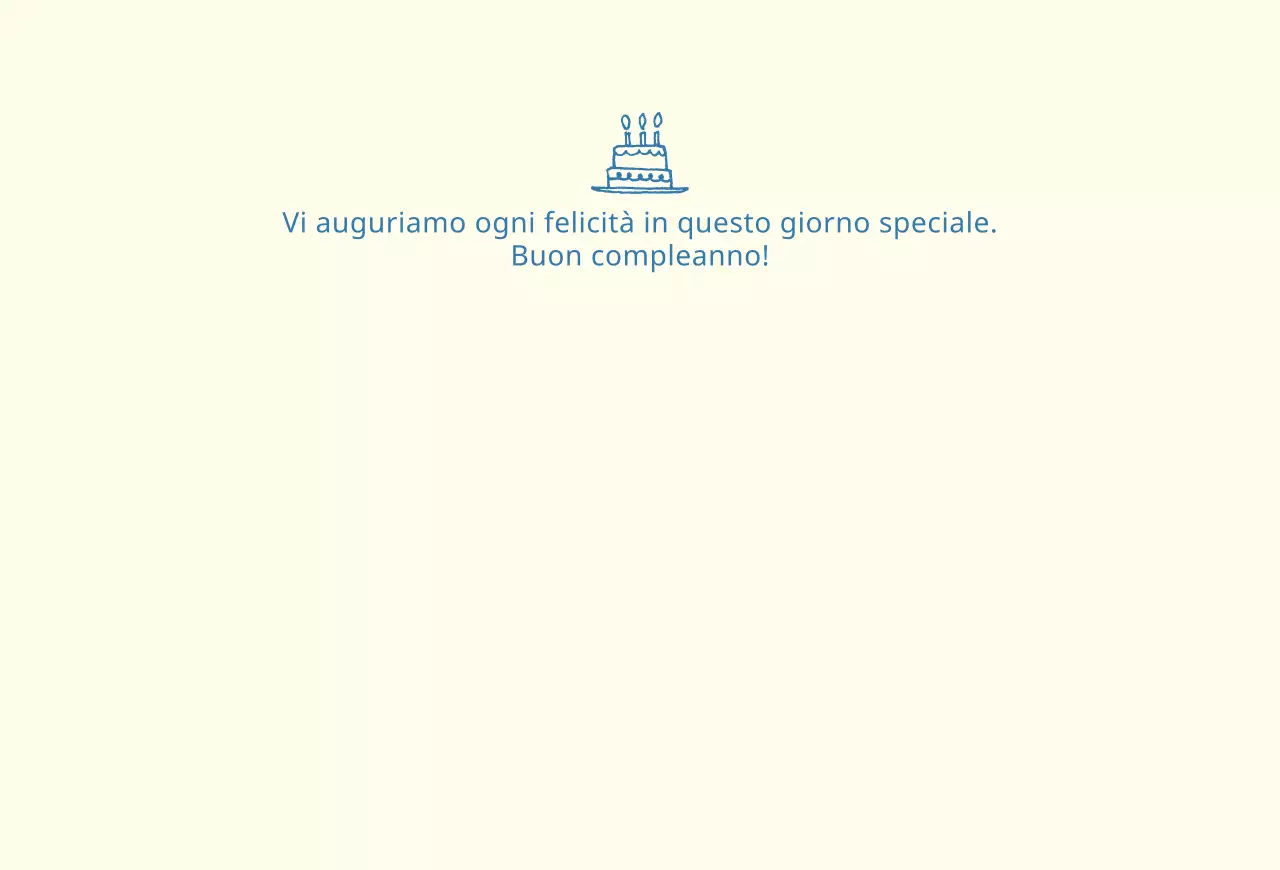 Controllare la cartolina di compleanno