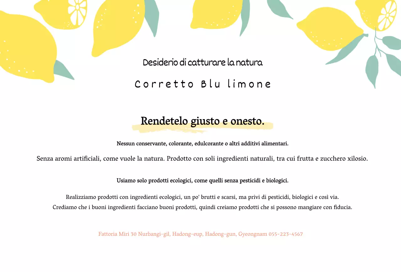 Cartolina illustrata della limonata