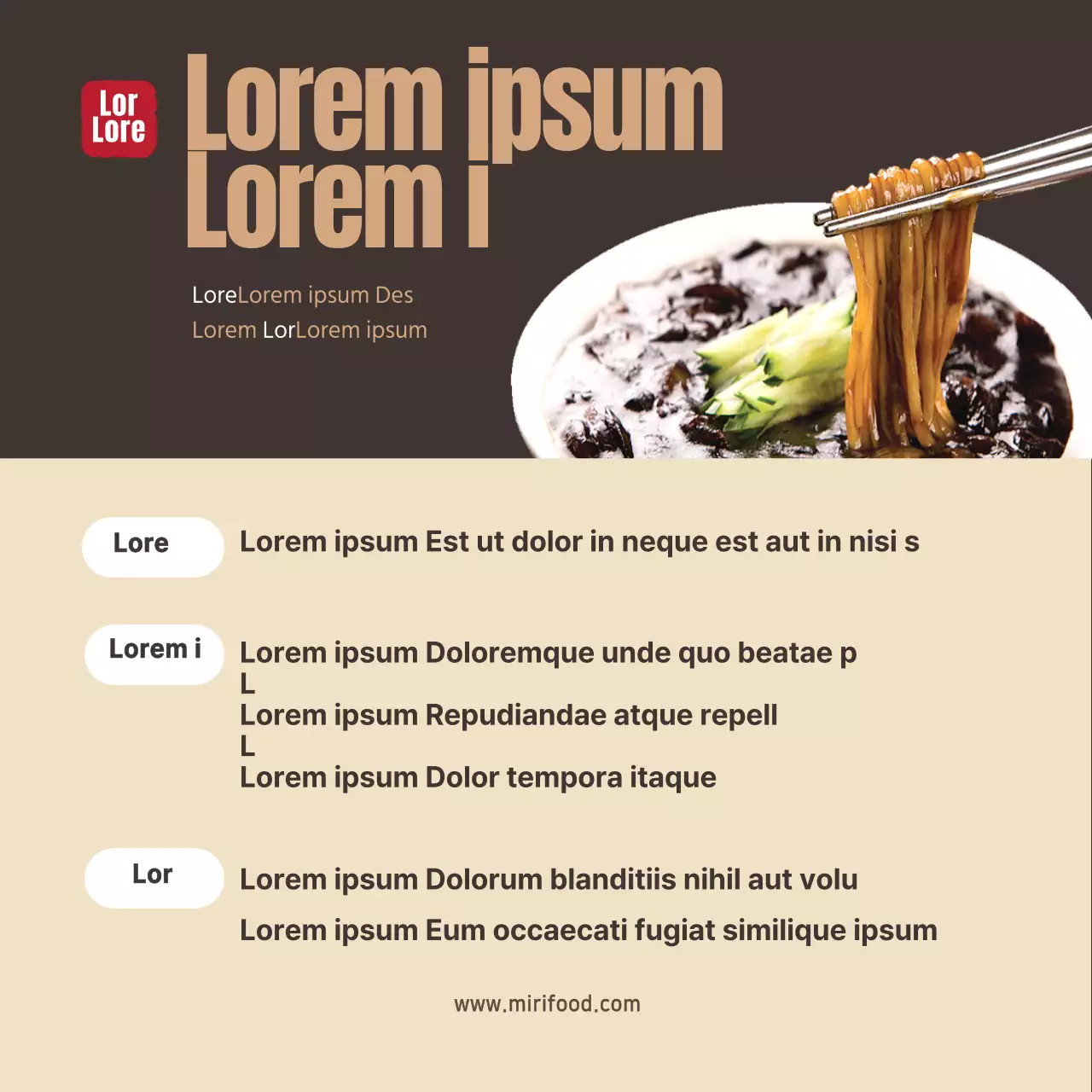 Fotografia di cibo Kit di pasti cinesi intensi Ricetta Torta di riso Memo