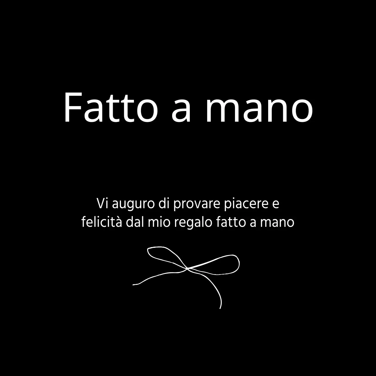 FATTO A MANO