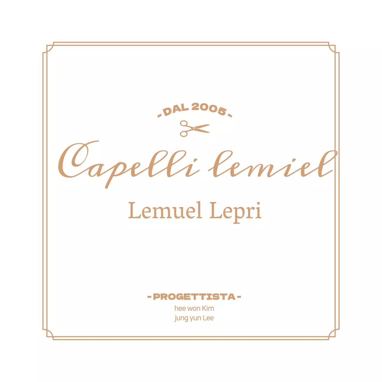 Insegna bianca di lusso per parrucchieri