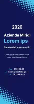 Informazioni sul seminario Simple Style in azzurro e blu navy