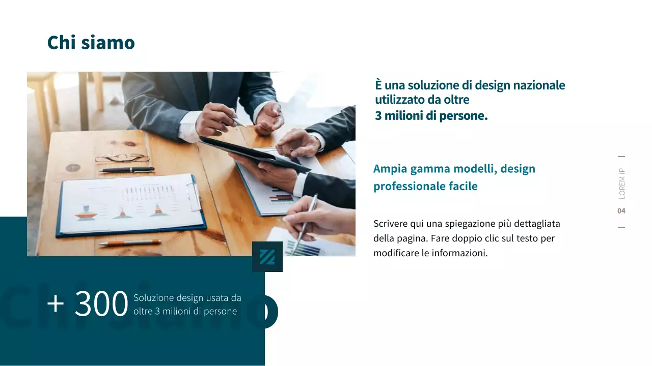 Proposta commerciale semplice in turchese e marrone