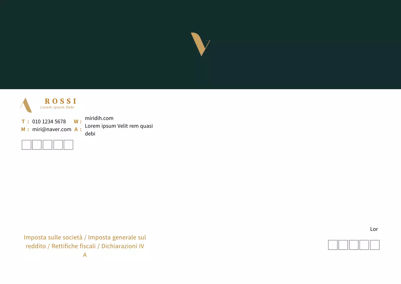 logo turchese scuro pulito business tax accounting