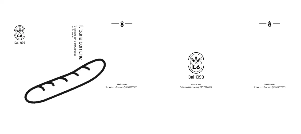 Promuovete e informate il vostro caffè con una semplice e simpatica illustrazione di una baguette.