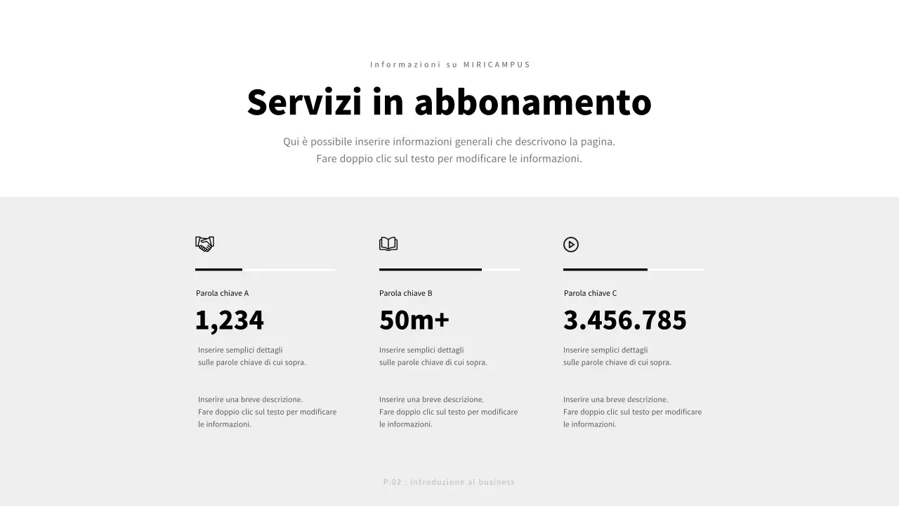 Business plan per aziende in tonalità di grigio