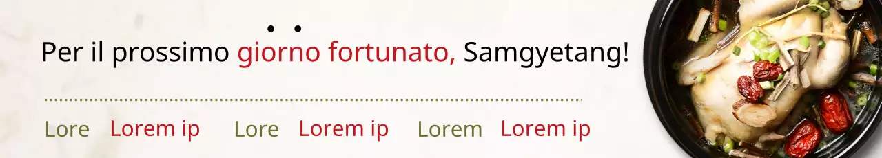 Per il prossimo Capodanno lunare, il samgyetang