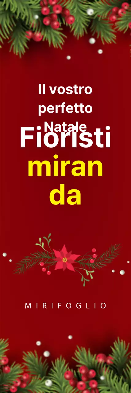 Striscione natalizio del fiorista della corona rossa