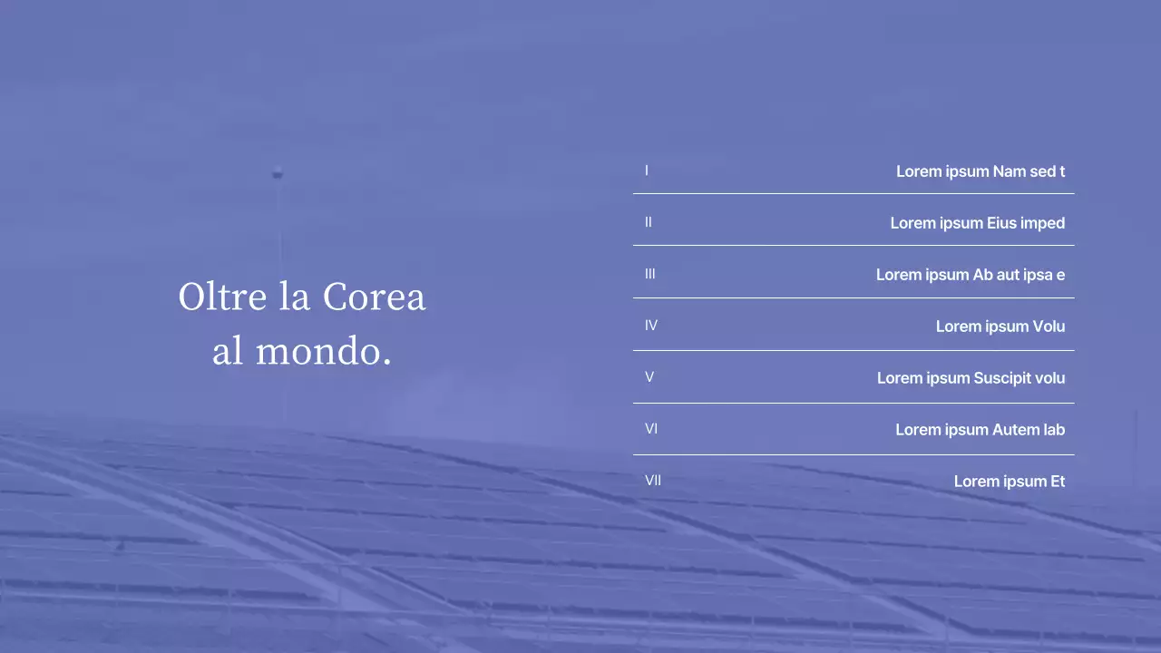 Semplice presentazione dell'evento in blu e grigio