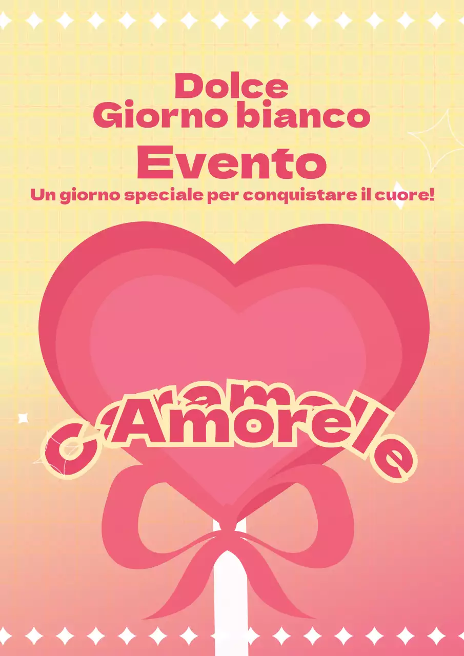 Evento del White Day con lecca lecca a forma di cuore rosa