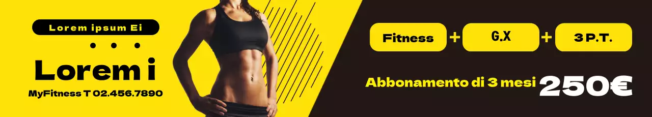 Eventi fitness in giallo