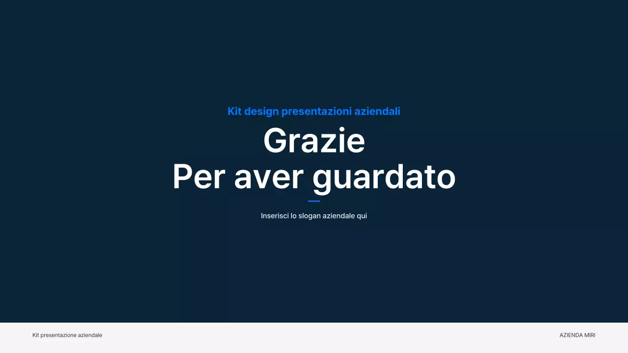 Materiali aziendali semplici in blu e grigio