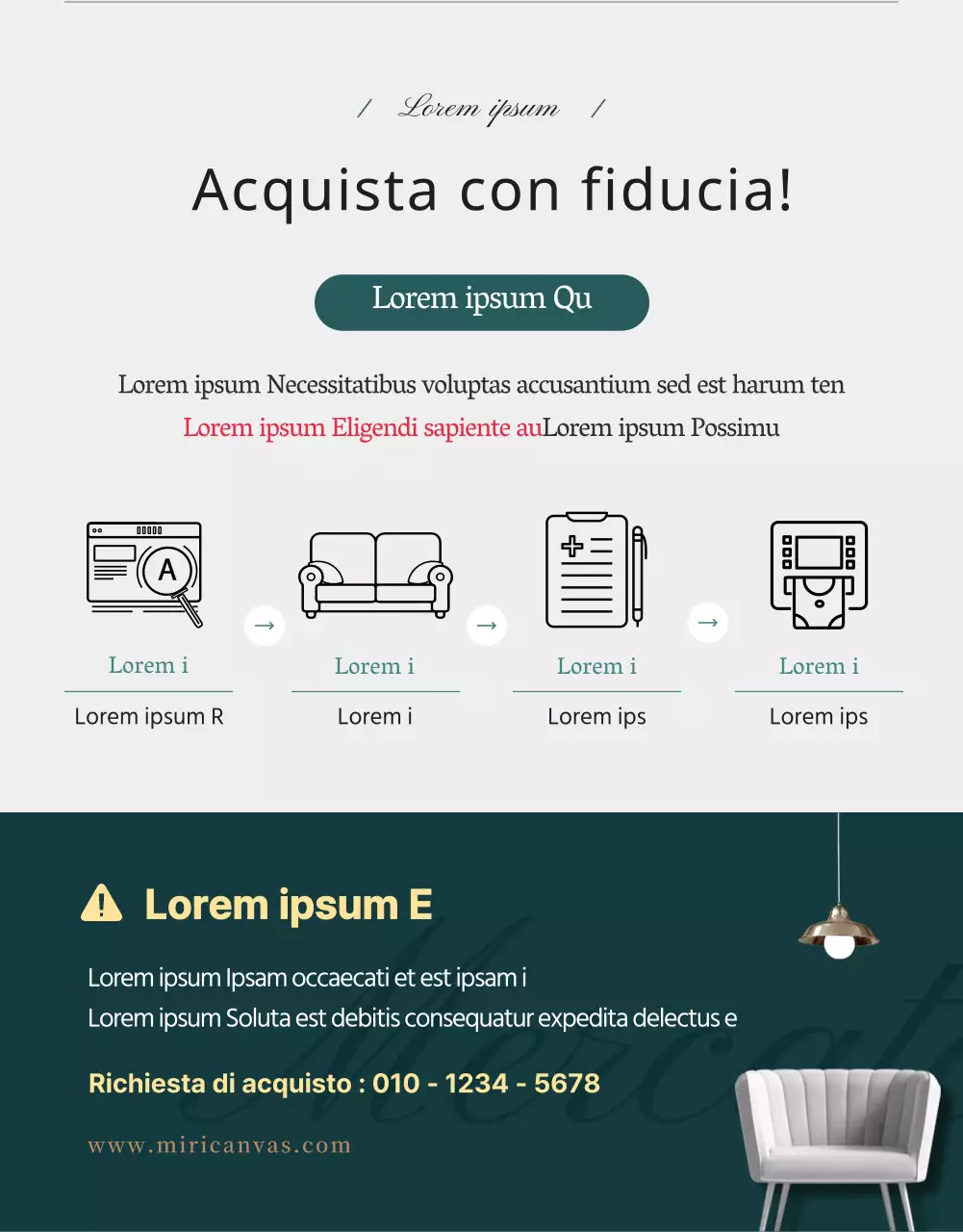 Mobili ristrutturati moderni e puliti, color turchese, in vendita a metà prezzo.