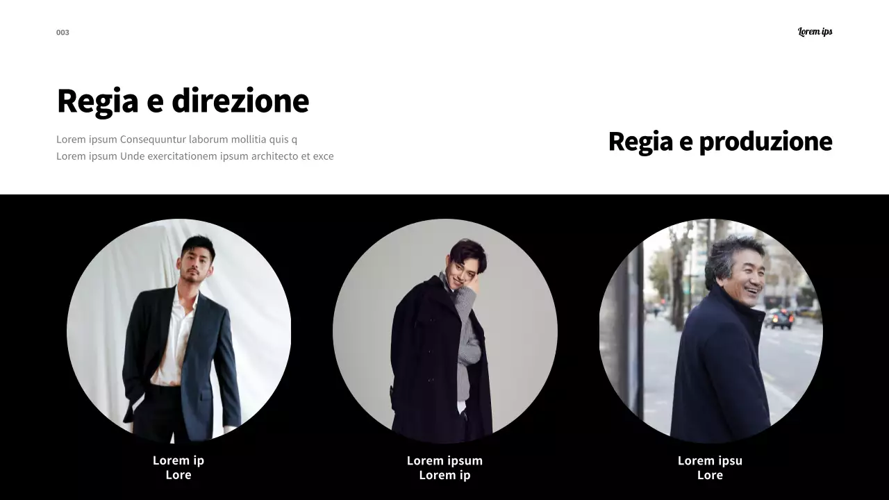 Una semplice scaletta di un festival in bianco e nero