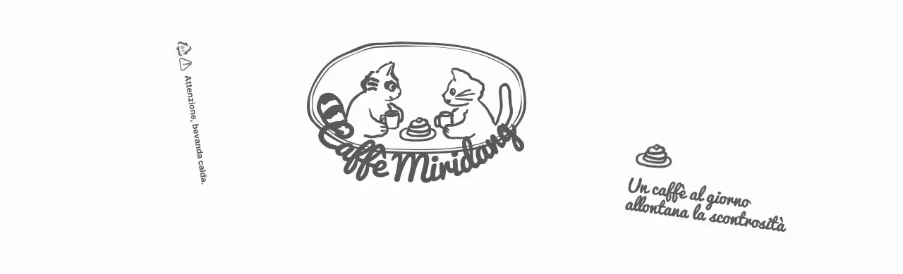 L'ora del tè del procione verde e del gatto