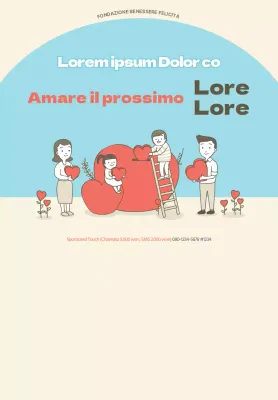 Rosso, blu e beige per il quartiere