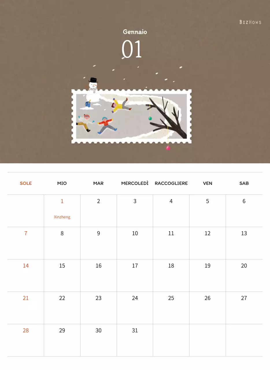 Illustrazioni di francobolli con un concetto caldo