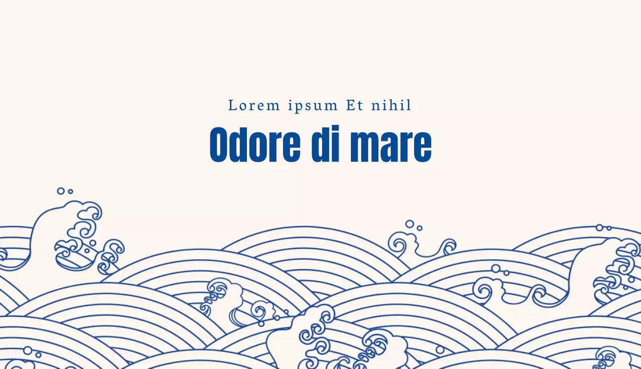 Illustrazione blu Consegna tradizionale del pesce