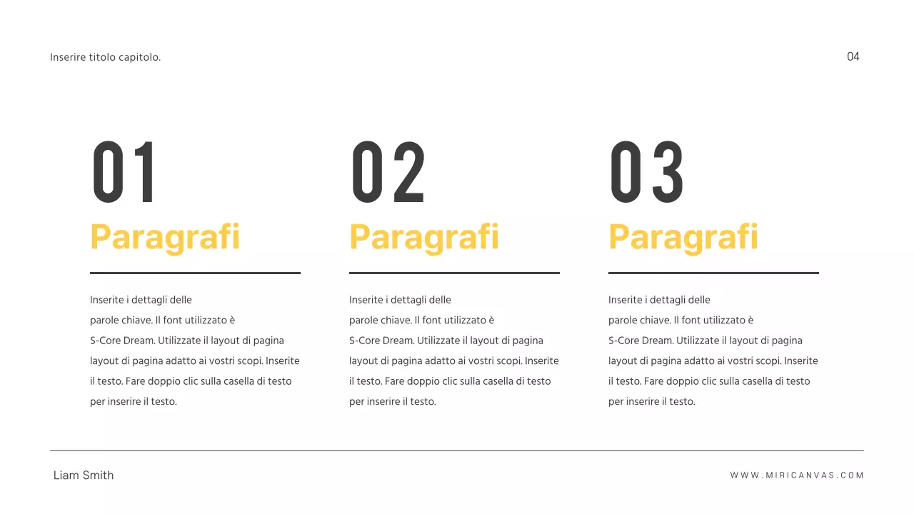 Presentazioni semplici