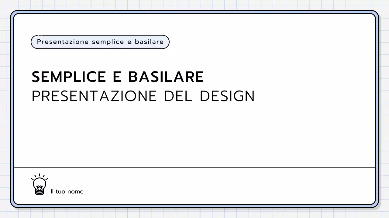 Un kit di presentazione di base nei colori giallo, verde lime e blu.