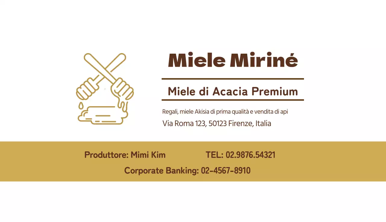 Marrone giallo Illustrazione ordinata Apicoltura miele