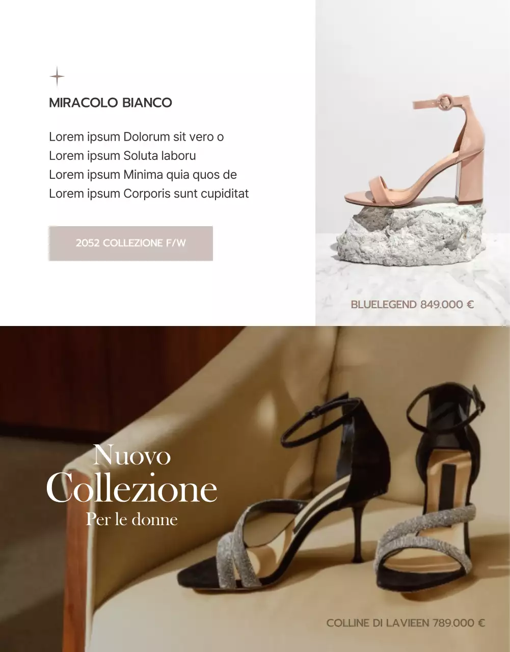 Acquistare scarpe semplici beige all'estero