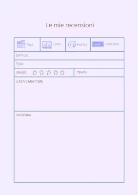 Poster dal design semplice e sentimentale in viola