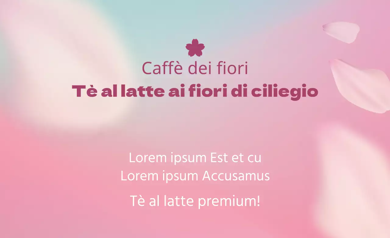 Tè al latte ai fiori di ciliegio