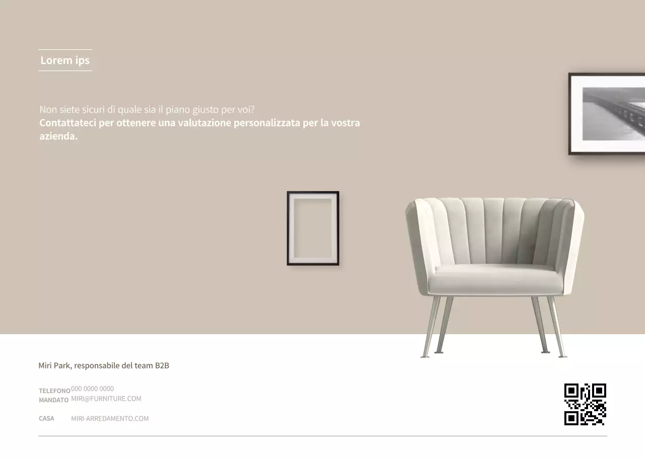 Semplice azienda B2B in beige