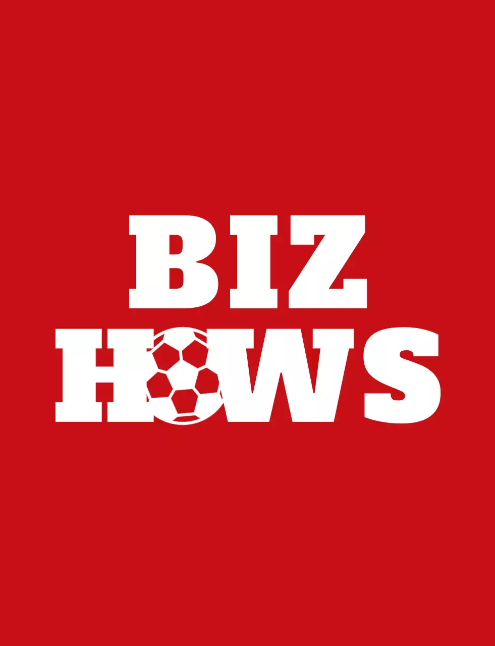 Rosso e bianco comico pallone da calcio carattere illustrazione stile calcio sport club