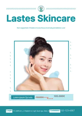 Promuovere sconti sulla cura della pelle con un look verde e pulito