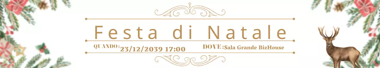 Una calda e bianca festa di Natale