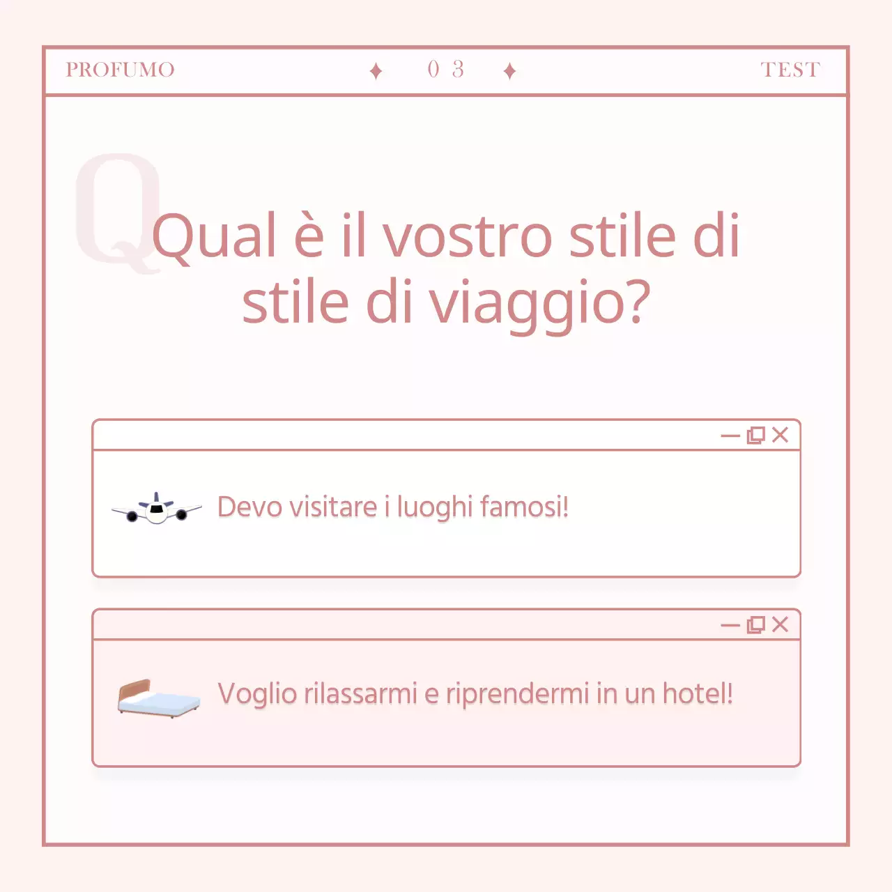 Semplice scheda di prova del profumo personalizzataNews design