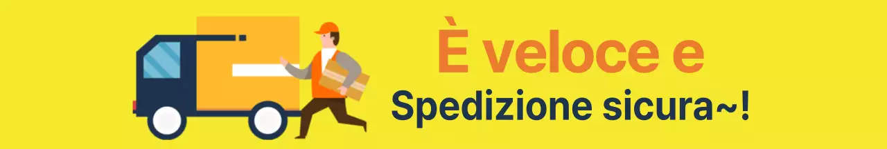 Consegna illustrazione semplice gialla