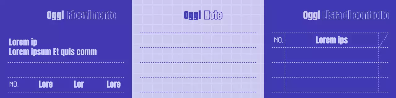 Semplice modello di concetto di ricevimento in blu navy e malva