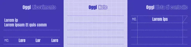 Semplice modello di concetto di ricevimento in blu navy e malva