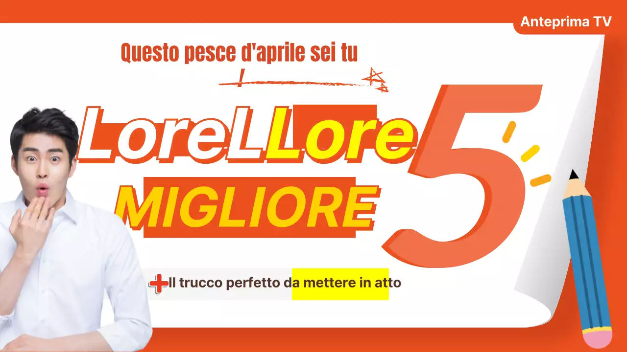 Miniatura del pesce d'aprile giallo-arancio