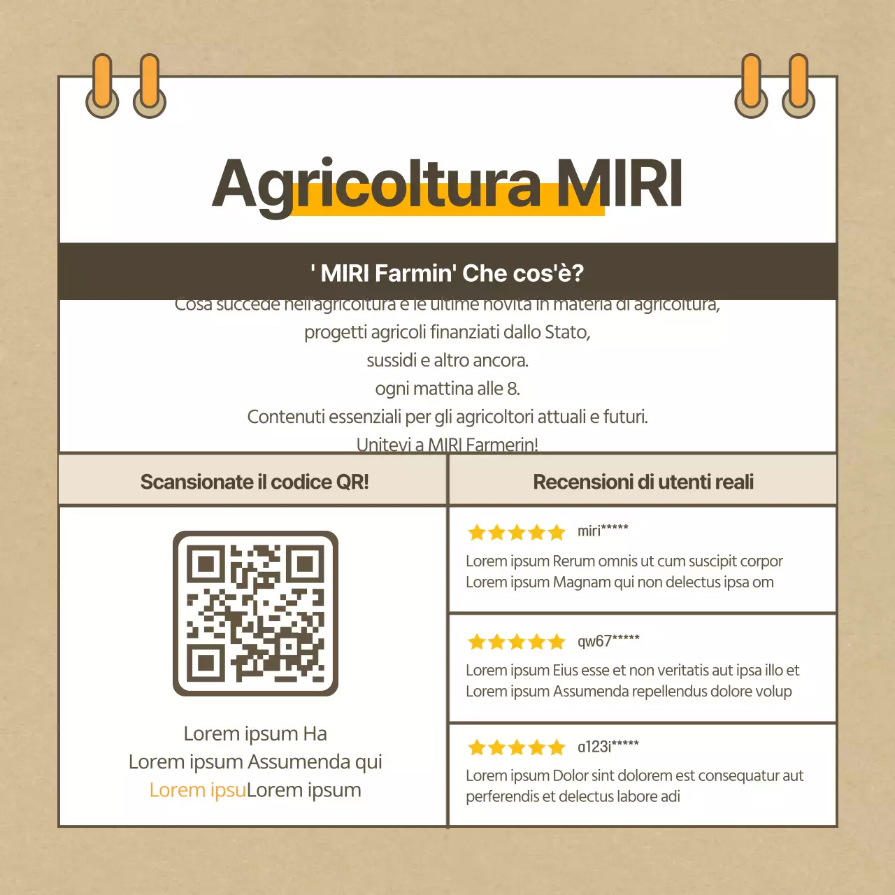 Biglietto beige con ape mancante