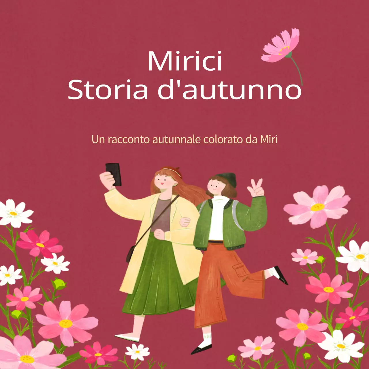 Promuovere un moderno festival autunnale in rosso e arancione