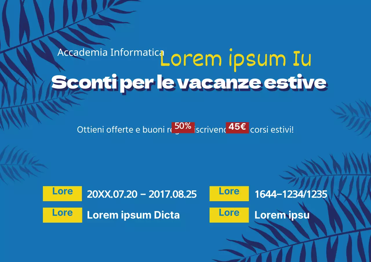 Speciale vacanze scolastiche