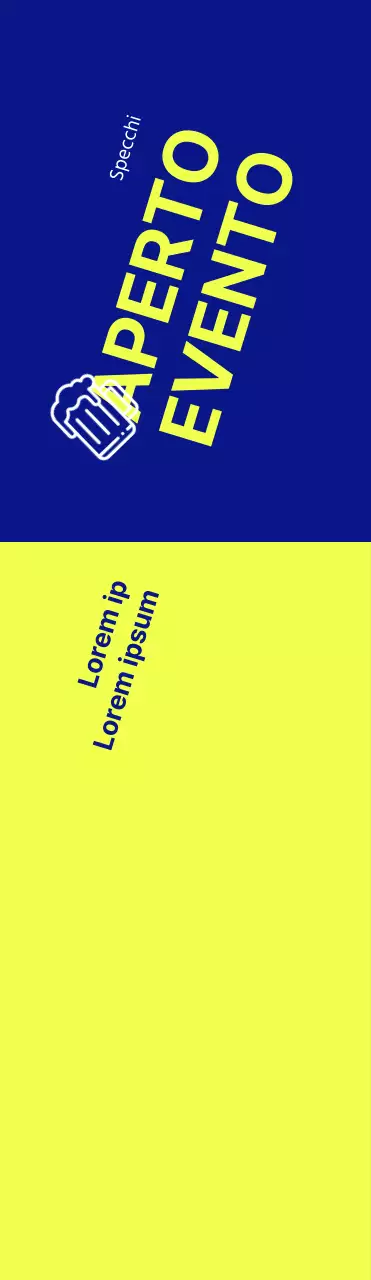 Un evento Hope Open guidato da un testo con un forte contrasto tra giallo e blu