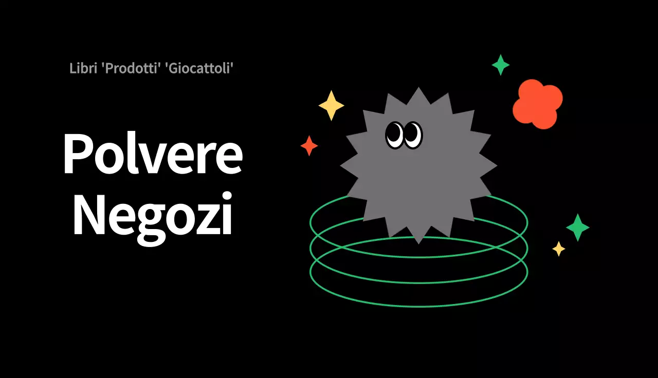 Biglietto da visita del negozio generale nero illustrato e carino