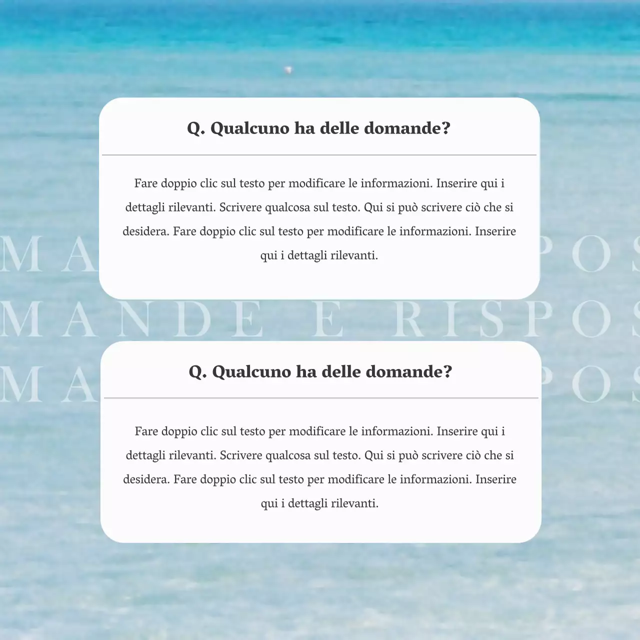 Pacchetto di layout fotografici di concetto Spiaggia blu del mare