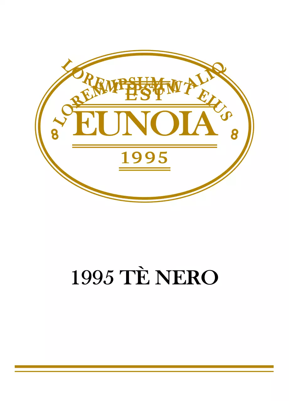 Bustine di tè nero con logo vintage